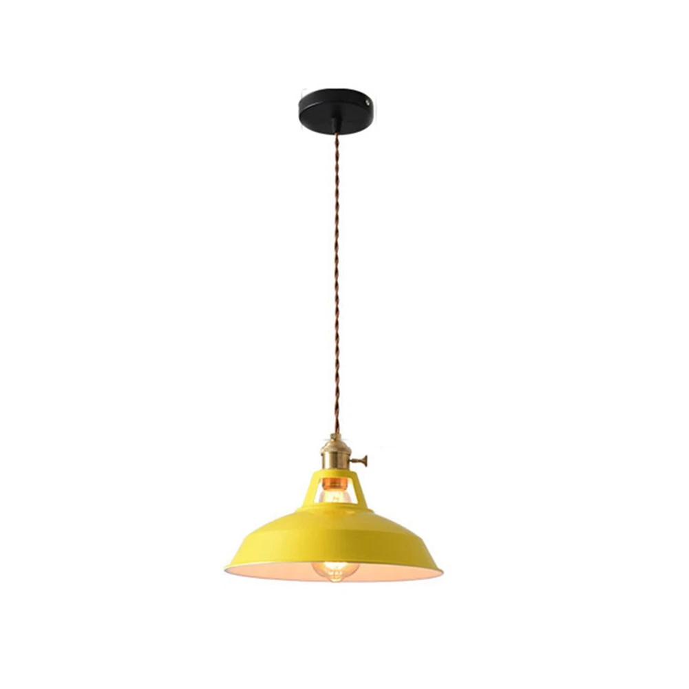 

Chandelier Retro Style Restaurant Kitchen Hanging Lampshade Decorative Lamp Without Bulb,Yellow