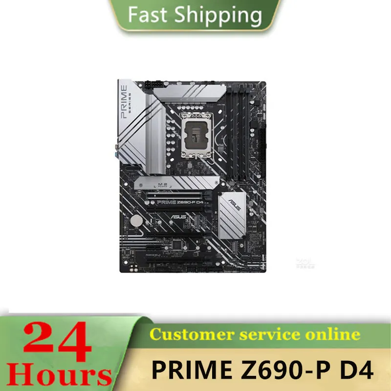 

Intel Z690 PRIME Z690-P D4 motherboard Used original LGA 1700 LGA1700 DDR4 128GB M.2 NVME USB3.0 SATA3 Desktop Mainboard