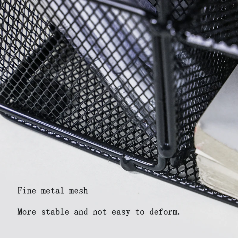 Paper letter tray storage box with bookend, 4-layer desktop accessories and work space storage box, desk storage