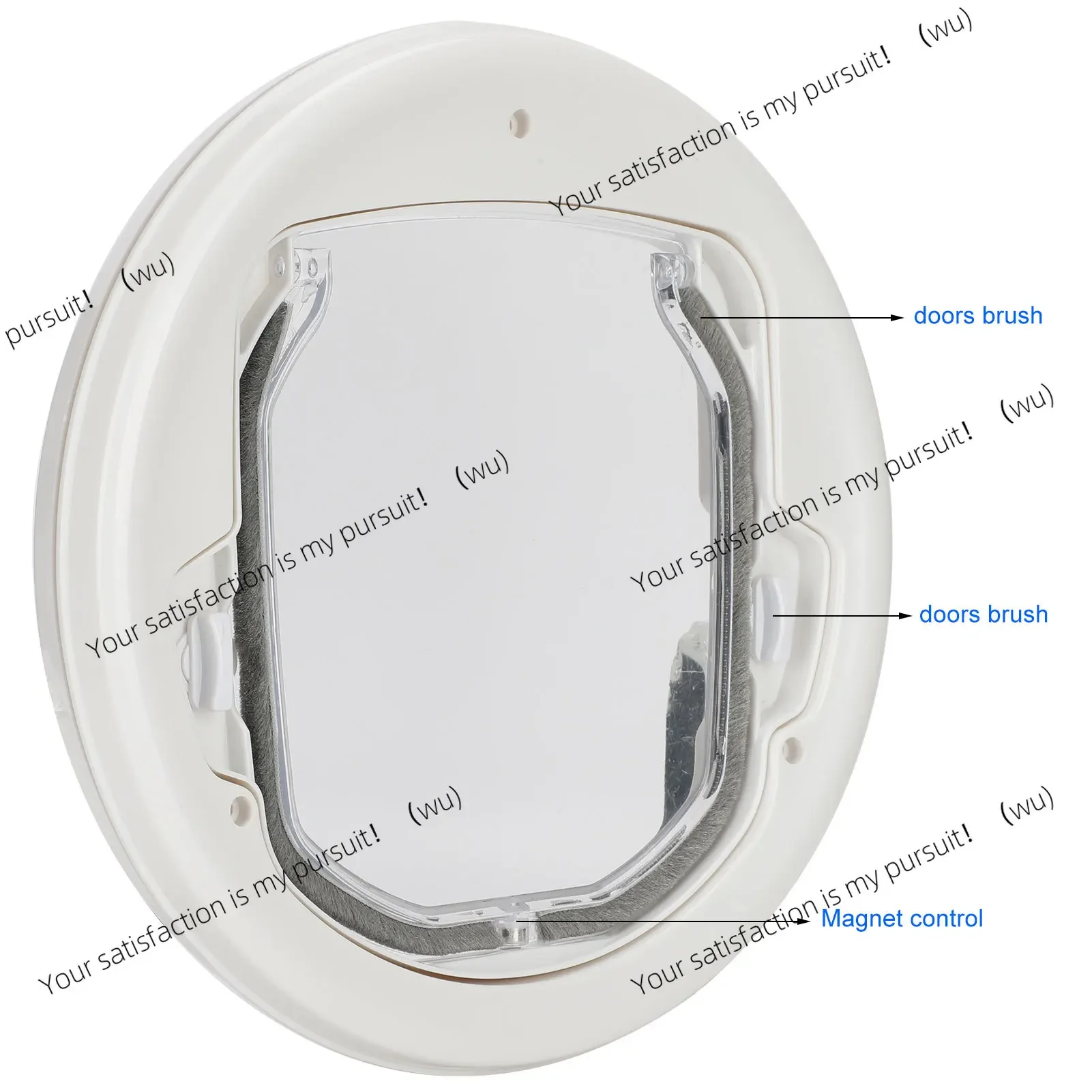 Pet door curtain two-way in and out magnetic door round plastic, pet supplies