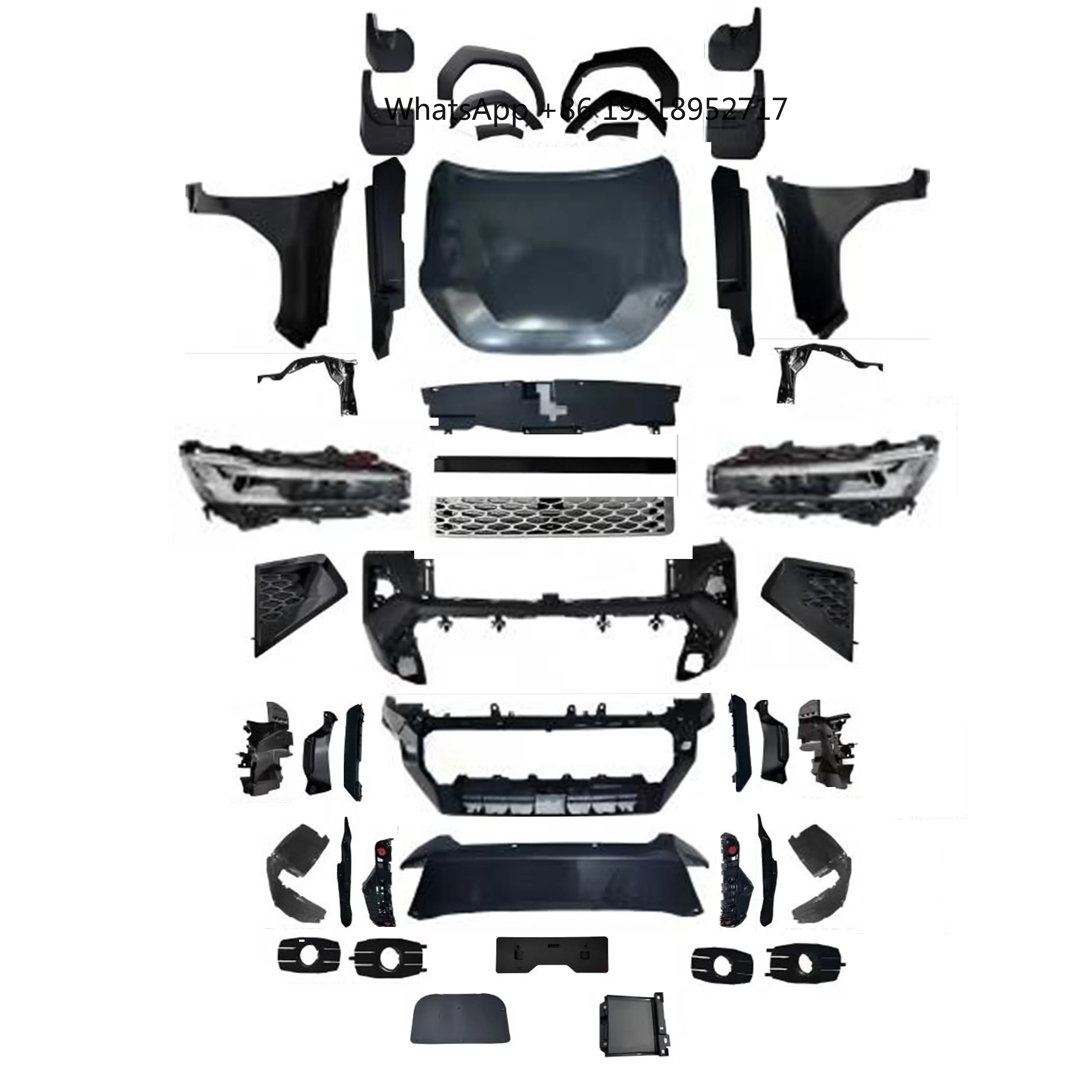 SIRU Hot Selling Newly launched High Quality Factory Direct Front Body Kit for Hilux Revo to Travo Style Bulk Wholesale JJ1072