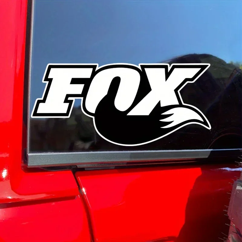 Car fox tail cartoon stickers, door and window/bumper covers, waterproof vinyl, durable, decorative support customization