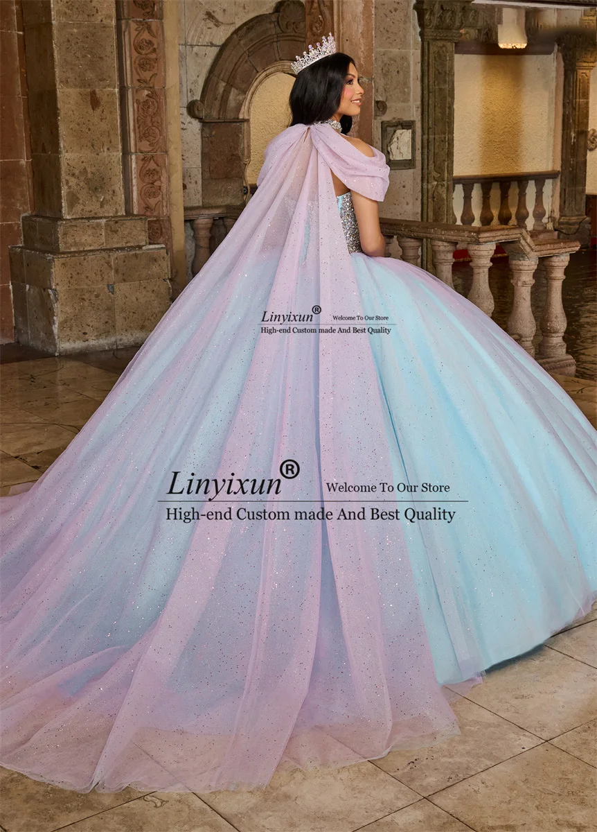 فساتين الأميرة Quinceanera ، ثوب الكرة ، الخرز اللامع ، أحجار الراين ، مسابقة عيد الميلاد ، حلوة 16 فستان ، فساتين فاخرة ، حفلة 15