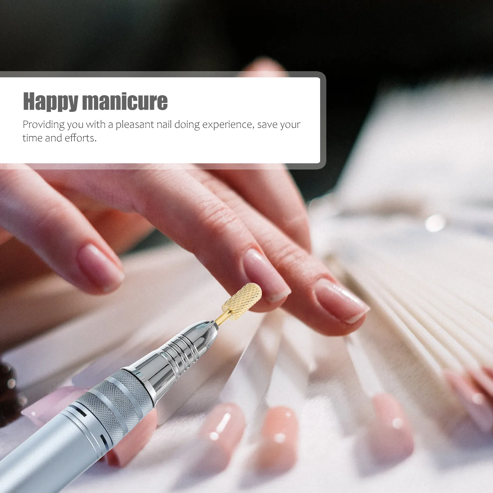 

Набор из 3 насадок для маникюра и педикюра, фрезы из вольфрамовой стали для быстрой и гладкой шлифовки гелевых и акриловых ногтей