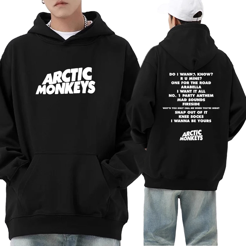 Hot Fashion Rock Band Arctic Monkeys Music Album Hoodies Men Women Long sleeve Fleece Autumn Winter Sweatshirt Unisex Pullover
