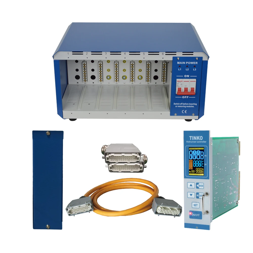 

4-зонный промышленный контроллер температуры для горячеканальных систем литья пластмасс с простым управлением