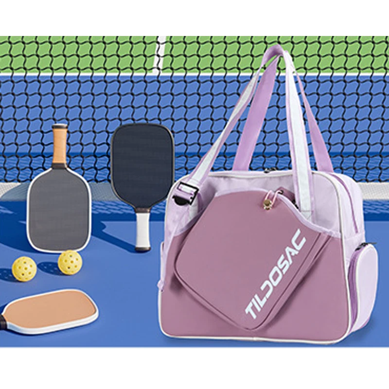 Unisex Pickleball Racquet Bag High Quality Shoes Compartment Pickleball Tote Bags Outdoor Sport Pickle Ball Racket Shoulder Bag view 6