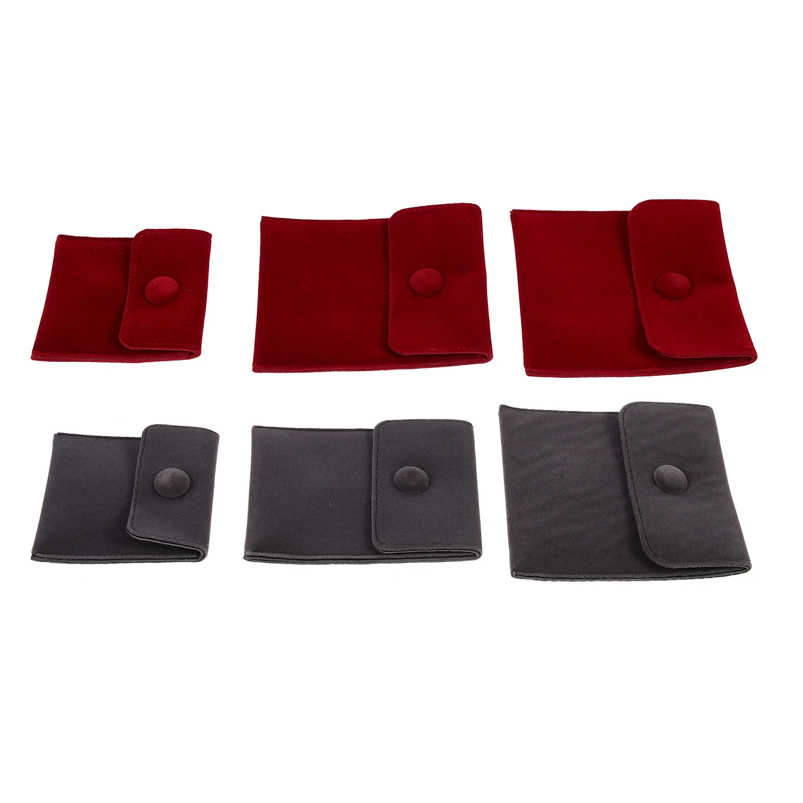 

6 Pcs Jewelry Storage Bags Watch Pouch Ring Holder Necklace Container Earring Travel ganizer Gift Box Durable Portable Scratch