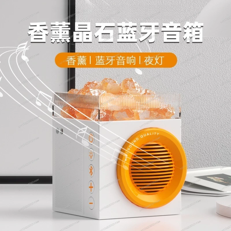 Desktop Wireless Bluetooth Speaker Night Light Crystal Aroma Diffuser Portable Outdoor Bluetooth Audio