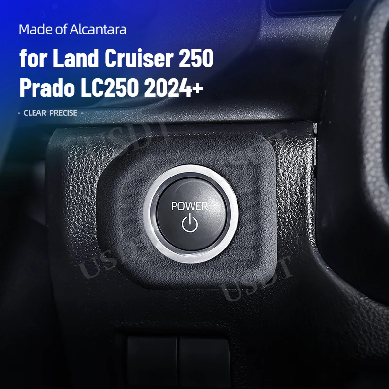 

For 2024 Toyota Land Cruiser 250 1958 Prado LC250 2025 One-button Start Trim Ignition Switch Decorative Ring Car Stickers