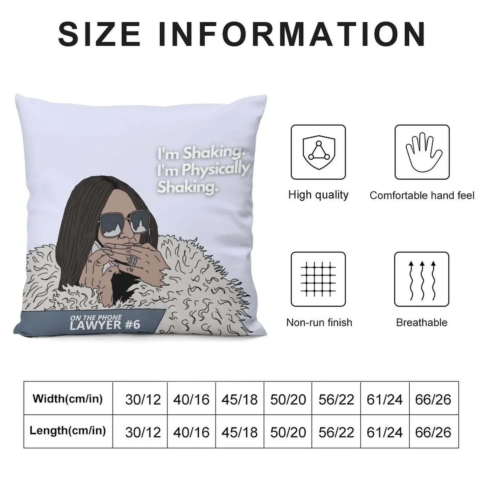 I'm Physically Shaking - Lisa Barlow - Real Housewives of Salt Lake City - RHOSLC Throw Pillow sleeping pillows Anime pillow