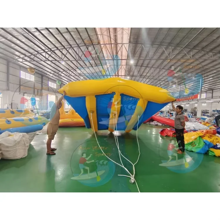 Heavy Duty Water Sports Inflatable Flying Fish Towable Tube for Boat