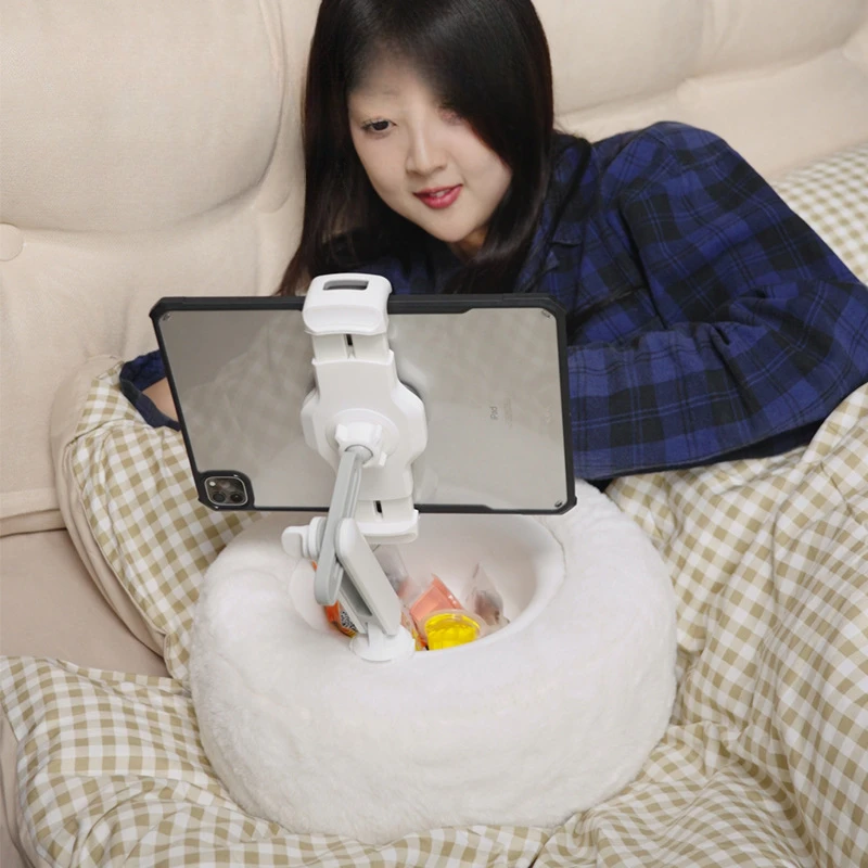 

Adjustable Tablet Stand Bed Sofa Pillow Cushion Mount for 5-12.9 inch iPad Xiaomi Samsung Huawei