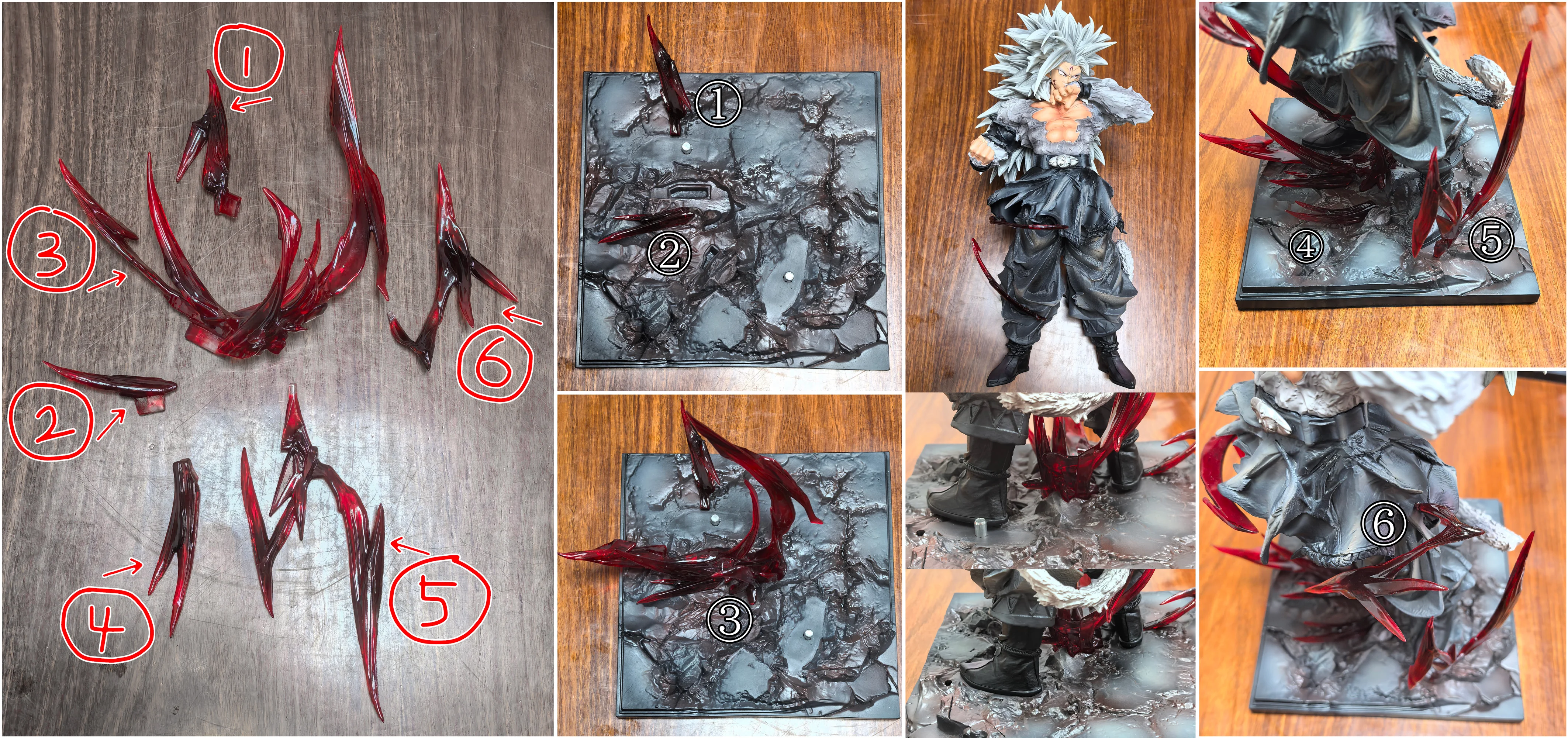 36cm Dragon Ball Super Saiyajin 5 Goku PVC-Statue Sammlerfigur Schreibtischdekoration Anime-Merchandise Trendiges Spielzeug Geschenk für Männer – Detail 1