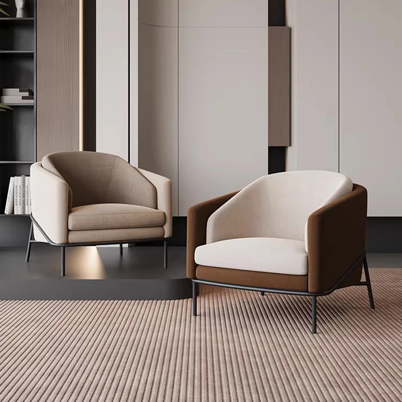 Sofás de Lujo para Oficina y Sala de Estar, Sillón Minimalista para Casa Pequeña, Sofá Individual para Exteriores, Diván Moderno para Casa Pequeña, Muebles de Tendencia