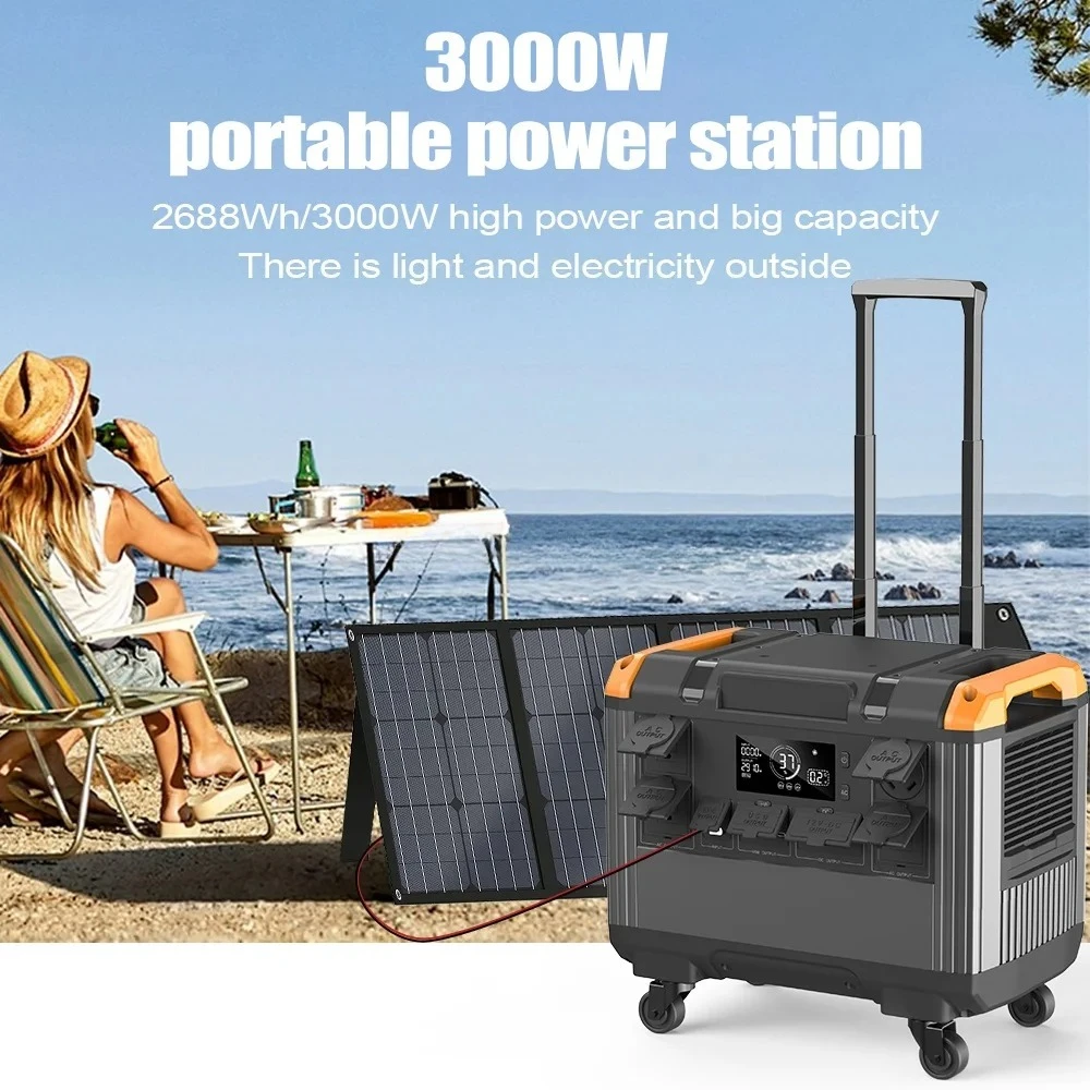 Portable Power Station 840000mAh Battery Solar Generator MPPT PV 650W Fast Charging