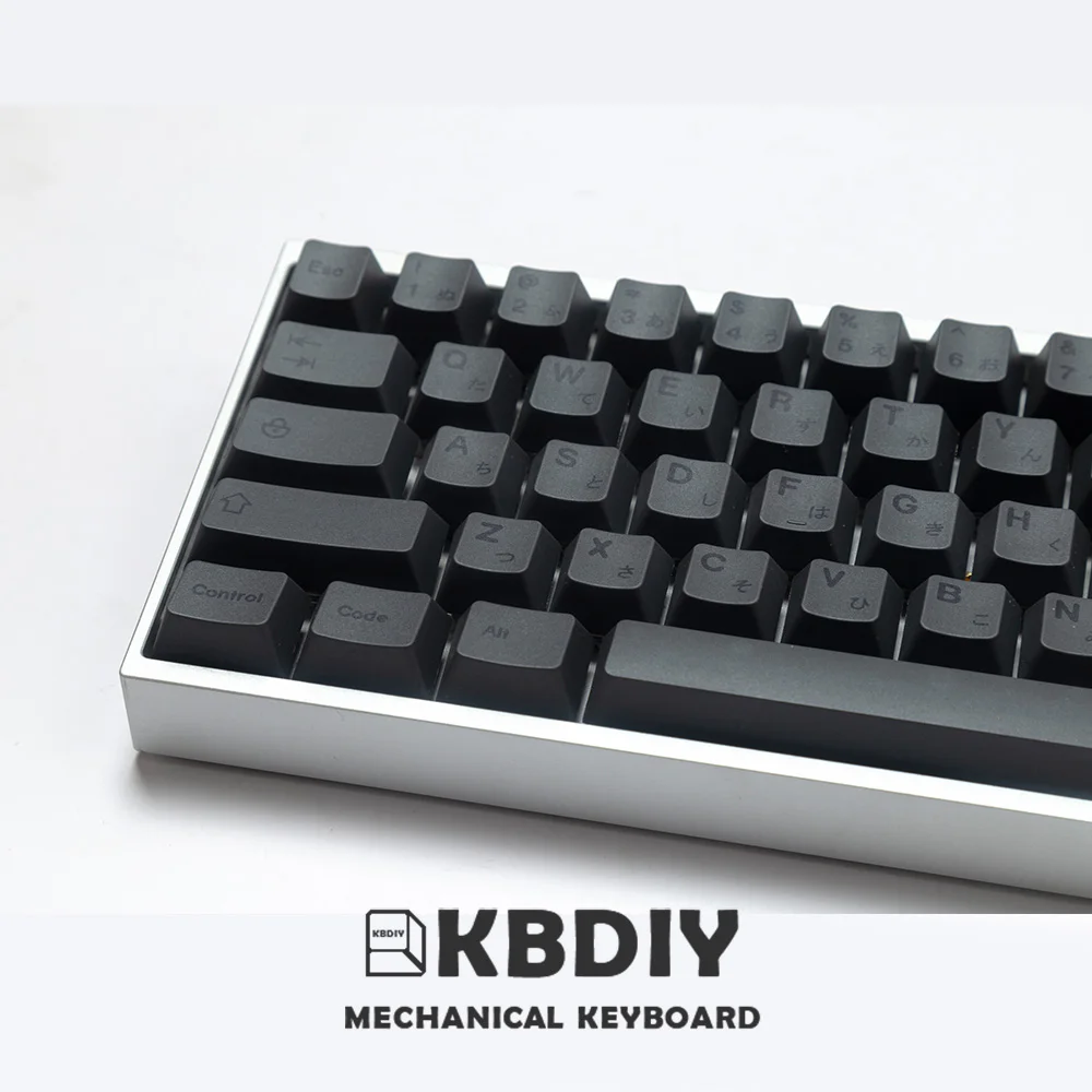 Imagem -04 - Kbdiy-gmk Cinzento Minimalista Teclados Mecânicos Perfil Cereja Pbt Keycap Jogo Personalizado Faça Você Mesmo 7u Barra de Espaço 138 Teclas por Conjunto