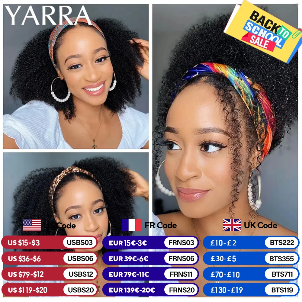 #57 Popular Human Hair Headband Wigs Choices
