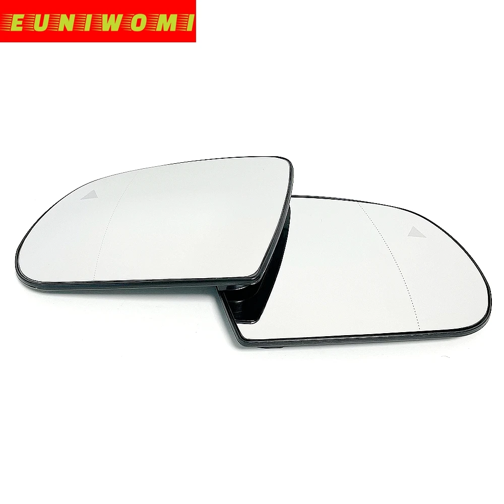 Wide Angle Heated Mirror Glass with Blind Spot Warning for  JEEP COMPASS (2017 18 19 20) CHEROKEE KL (2013 14 15 16 17 18 19 )