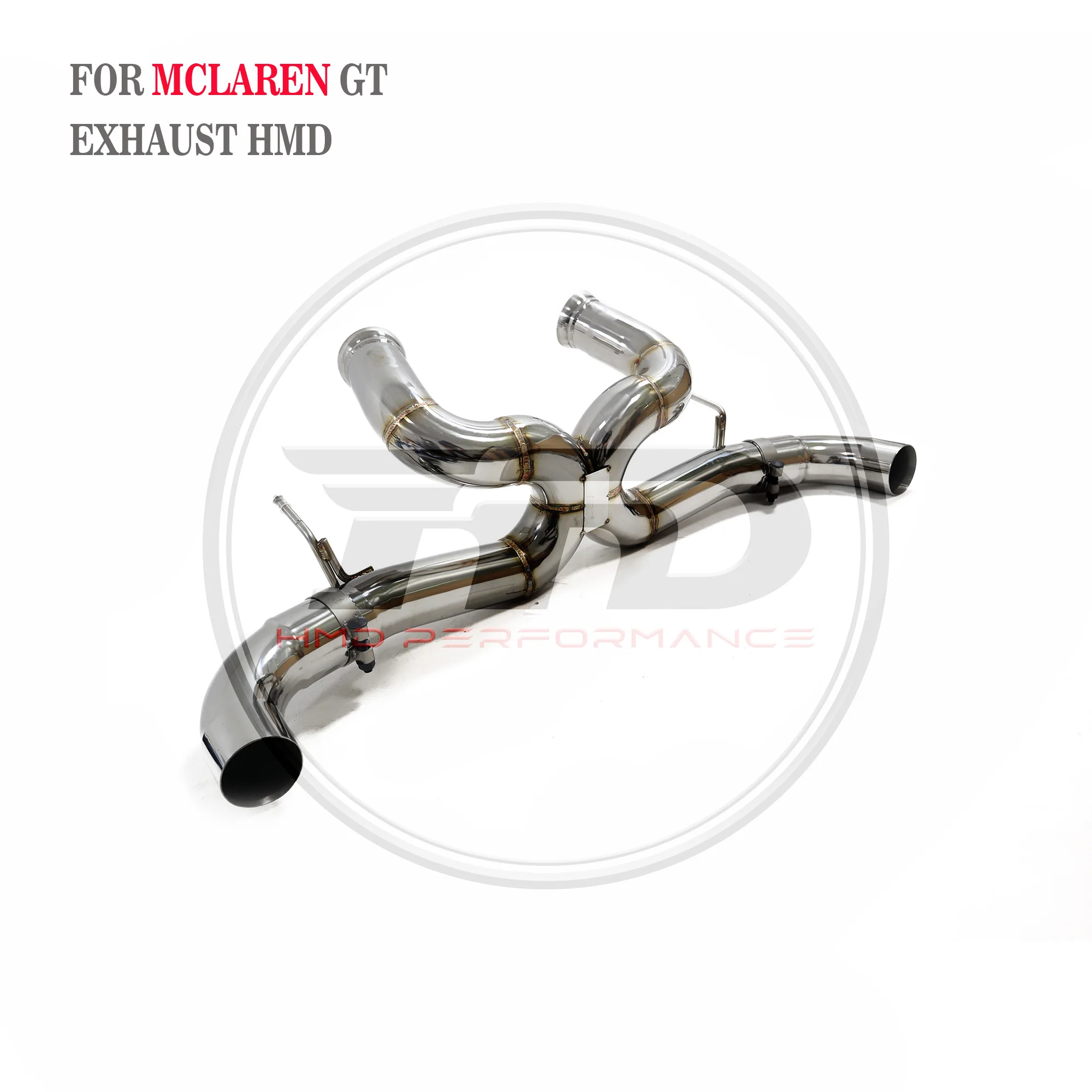 HMD Titanium Exhaust System Performance Catback For McLaren GT 4.0T 2019+ X Straight Pipe Without Valve