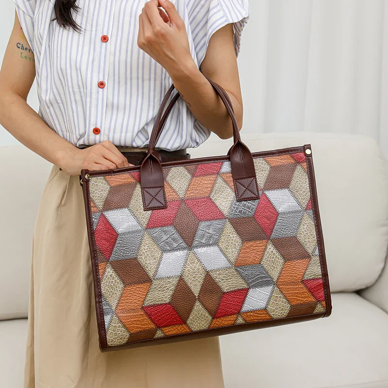 Torebki o dużej pojemności damskie miękkie skórzane torby na ramię Crossbody damskie torby wiadro Retro Tote luksusowa tornister torebka i torebka