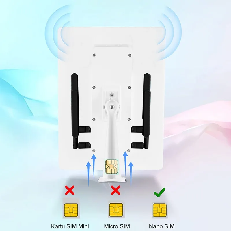 Solar-Powered 4G Wireless Router IP66 Waterproof Outdoor WiFi Router for Outdoor Security Cameras Mobile Phones Computers PC
