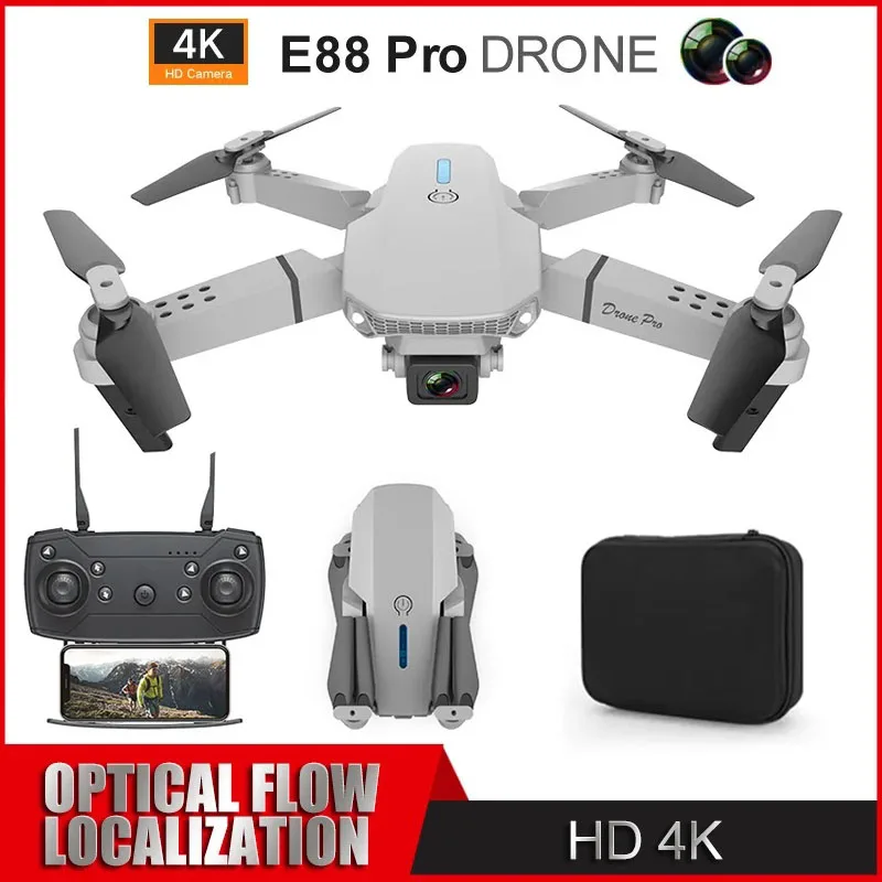 E88Pro Drone 4k Profesional HD Rc Airplane Dual-Camera Wide-Angle Head Remote Quadcopter Airplane Toy Helicopter Dron Toy Gifts