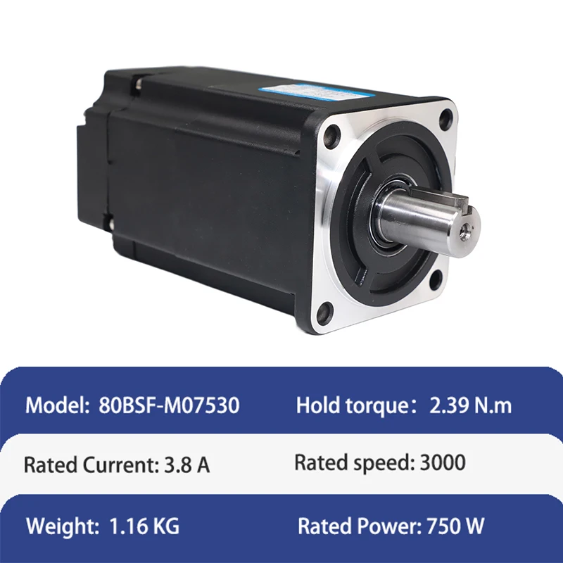 750W 220V AC Explosion-proof Servo Motor Encoder 3000RPM 17bit Single-Phase 60Hz Customized Connector Medical Equipment