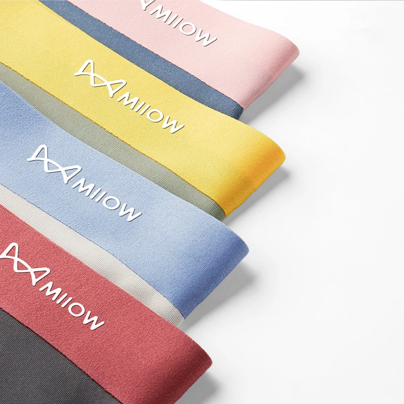 MiiOW 3Pcs Ice Silk Men Boxershorts 100S Modal Seamless Antibacterial Underwear Boxers Male Summer Panties Men Underpants Boxers