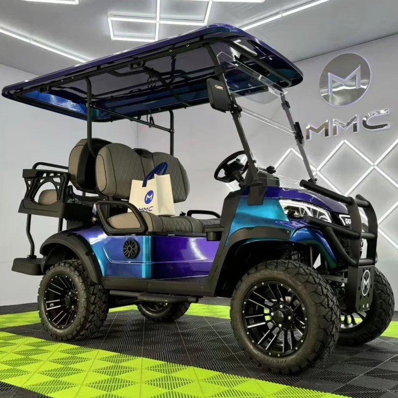 Classic Design Sightseeing Car 2 4 6 8 Seats Vacation Leisure Vehicle Off-Road 4 Wheeler Electric Golf Cart