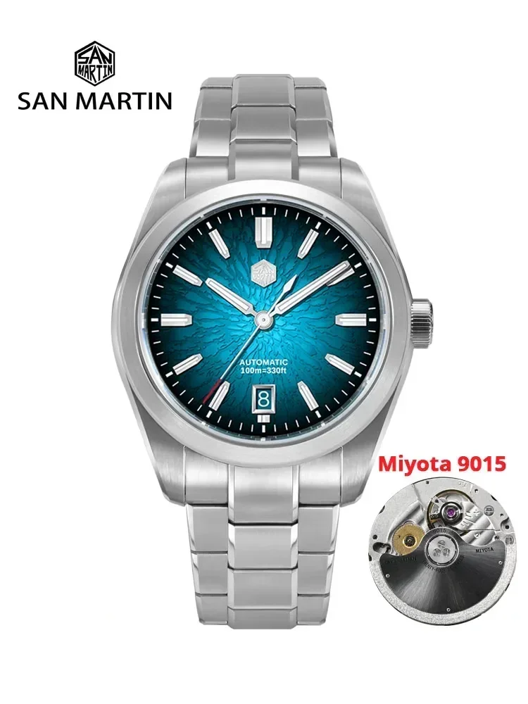 

San Martin 39mm SN0144 "JianZhan" Gada Watch Miyota 9015 Original Design Chinese Style Dress Men Automatic Mechanical Watches