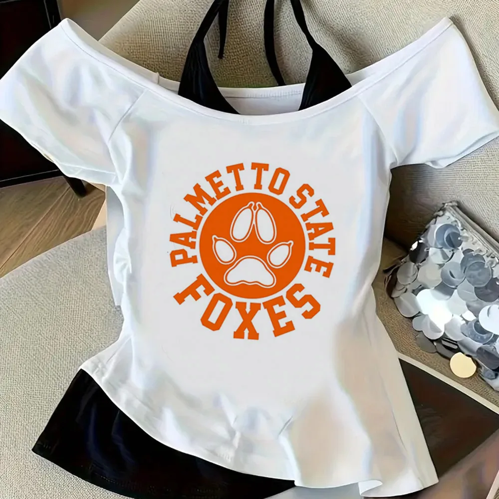 All for the Games Palmetto State Foxes cropped top shoujo cheap kawaii 2000s shirt jojifuku clearance sales funny dollette