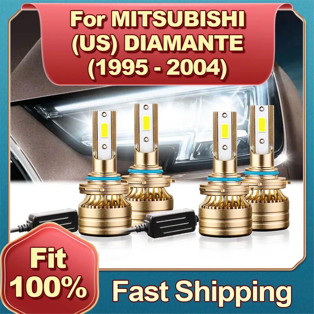 2/4Pcs 120W Led Lamp HB3 HB4 Car Headlight For MITSUBISHI (US) DIAMANTE 1995 1996 1997 1998 1999 2000 2001 2002 2003 2004