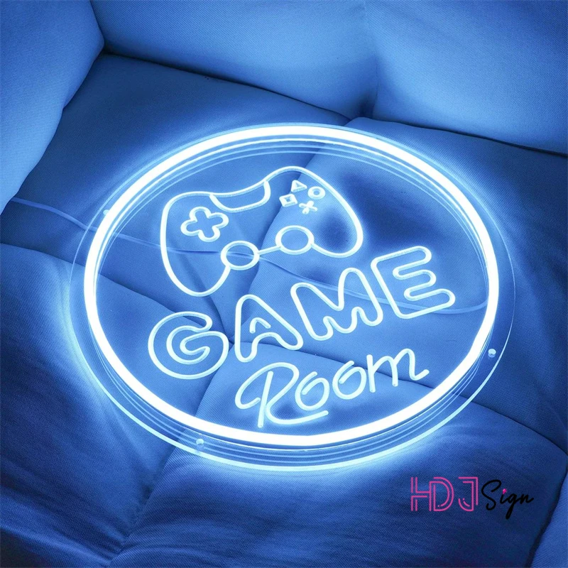 Letrero de luces de neón para sala de juegos, luces Led para dormitorio, decoración de pared, lámparas de neón para jugador, regalo de cumpleaños para niño