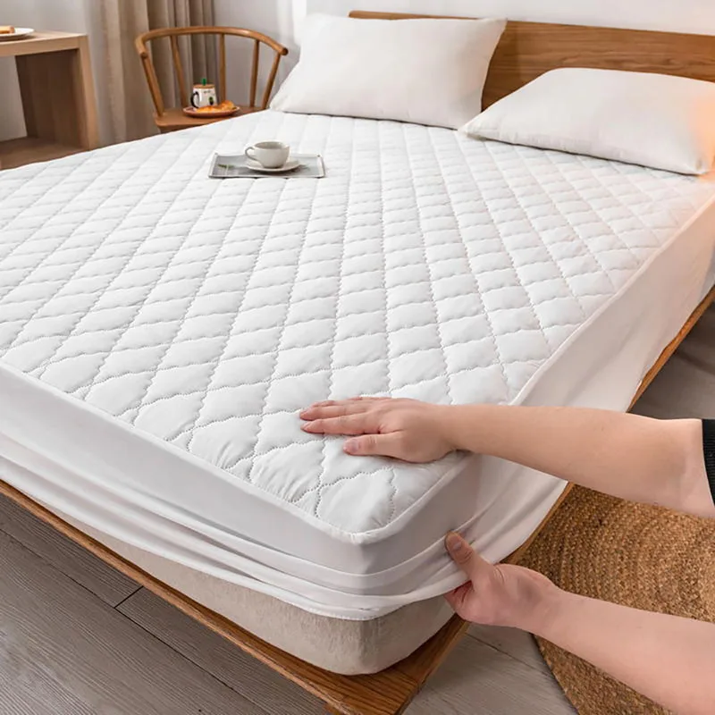 

18 Inches Deep White Quilted Mattress Topper Pad Twin Hypoallergenic