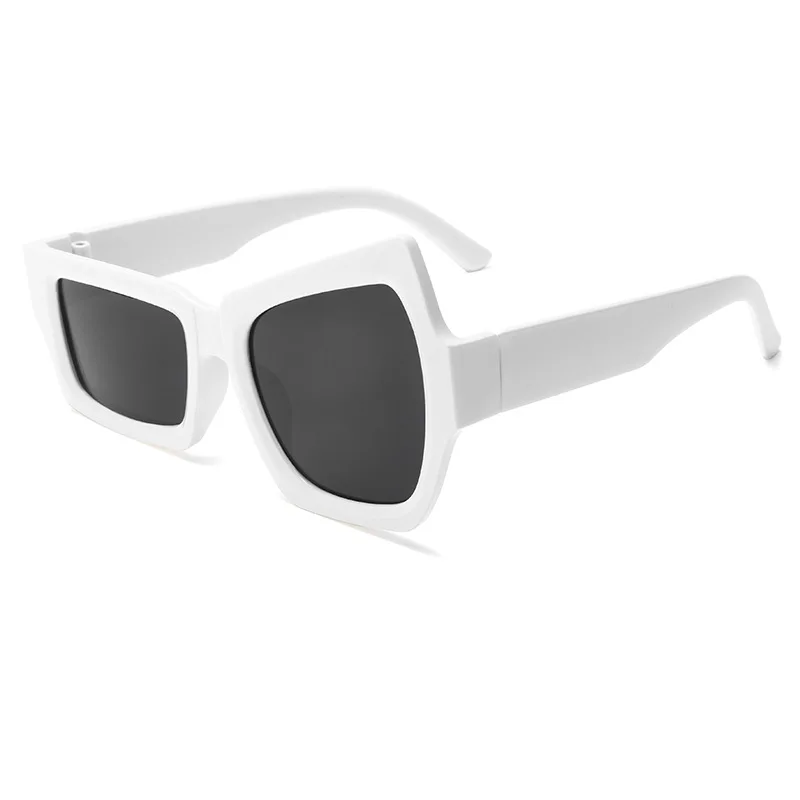 Augenbrauen-Sonnenbrille für Damen und Herren, Polygon Vintage Marken-Designer Quadratische Sonnenbrille für Damen, Damen-Brillen, Unisex-Brillen