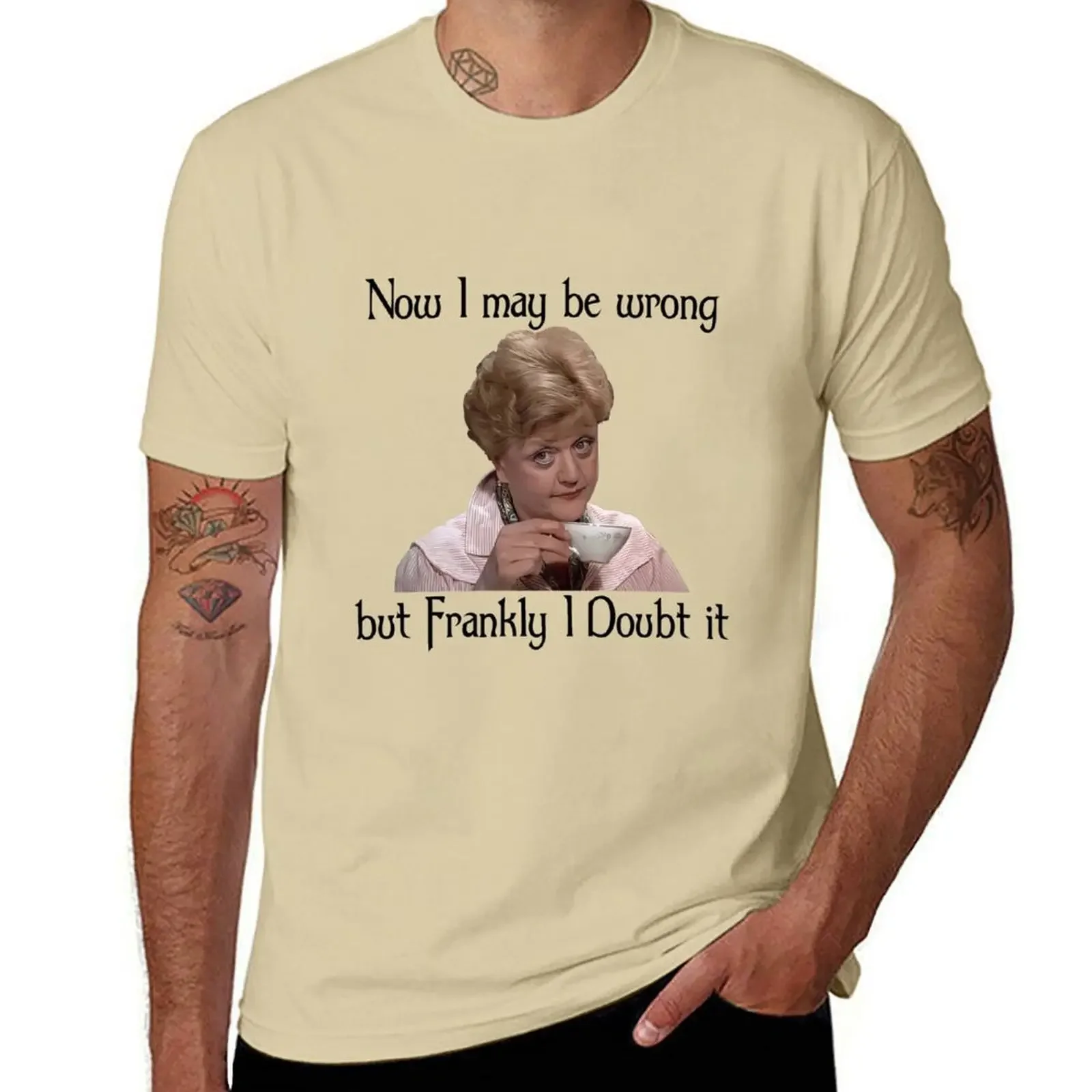 Graphic Tees Anime Clothes Oversizeds Plain White T Shirts Men Jessica Fletcher Now I May Be Wrong T-Shirt Cute Tops Clothing