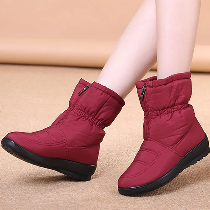 Snowshoe booties women's winter new waterproof women's boots with thick wool warm shoes cotton shoes bc7244