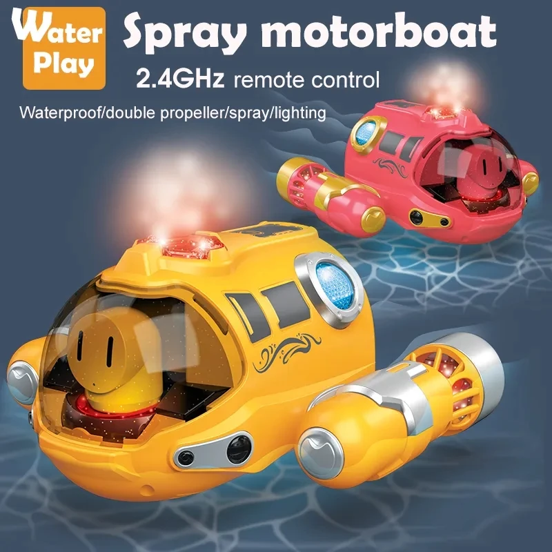 RC Boot Elektrische High Speed Fernbedienung Spielzeug Boote Propeller Boot Schiff Spray Motorboot Jungen mädchen Spielzeug