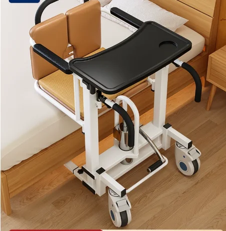 Multifunctional Elderly Transfer Chair Hydraulic Lift Commode Chair Wheelchair for Disabled Persons