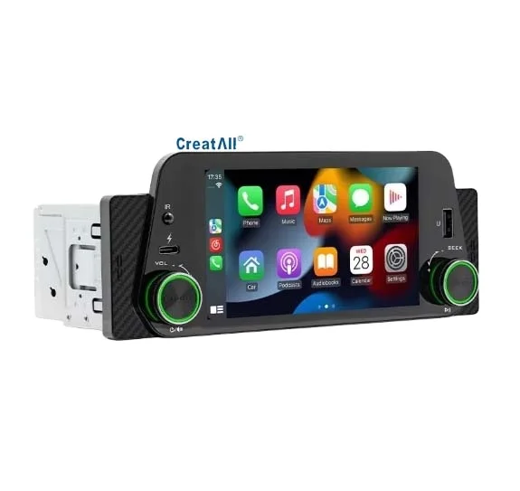 Creatall Single-Cylinder 5-Inch Smart for BT Car MP5 Player Wireless Carplay/Auto Navigation Dashboard Reversing Interconnection