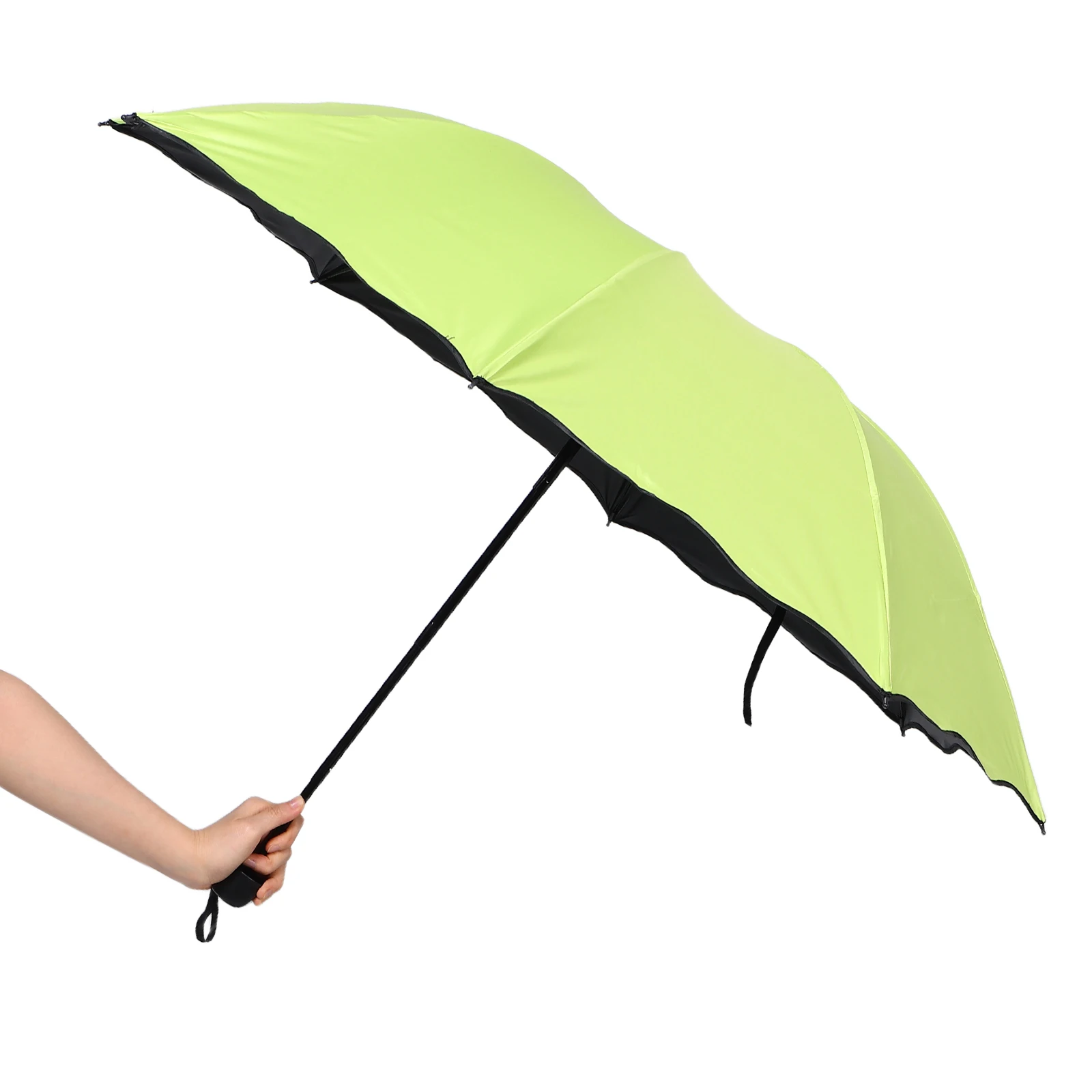 

Color Changing Umbrella Folding Rain Anti-UV Compact Travel Plastic Fashionable