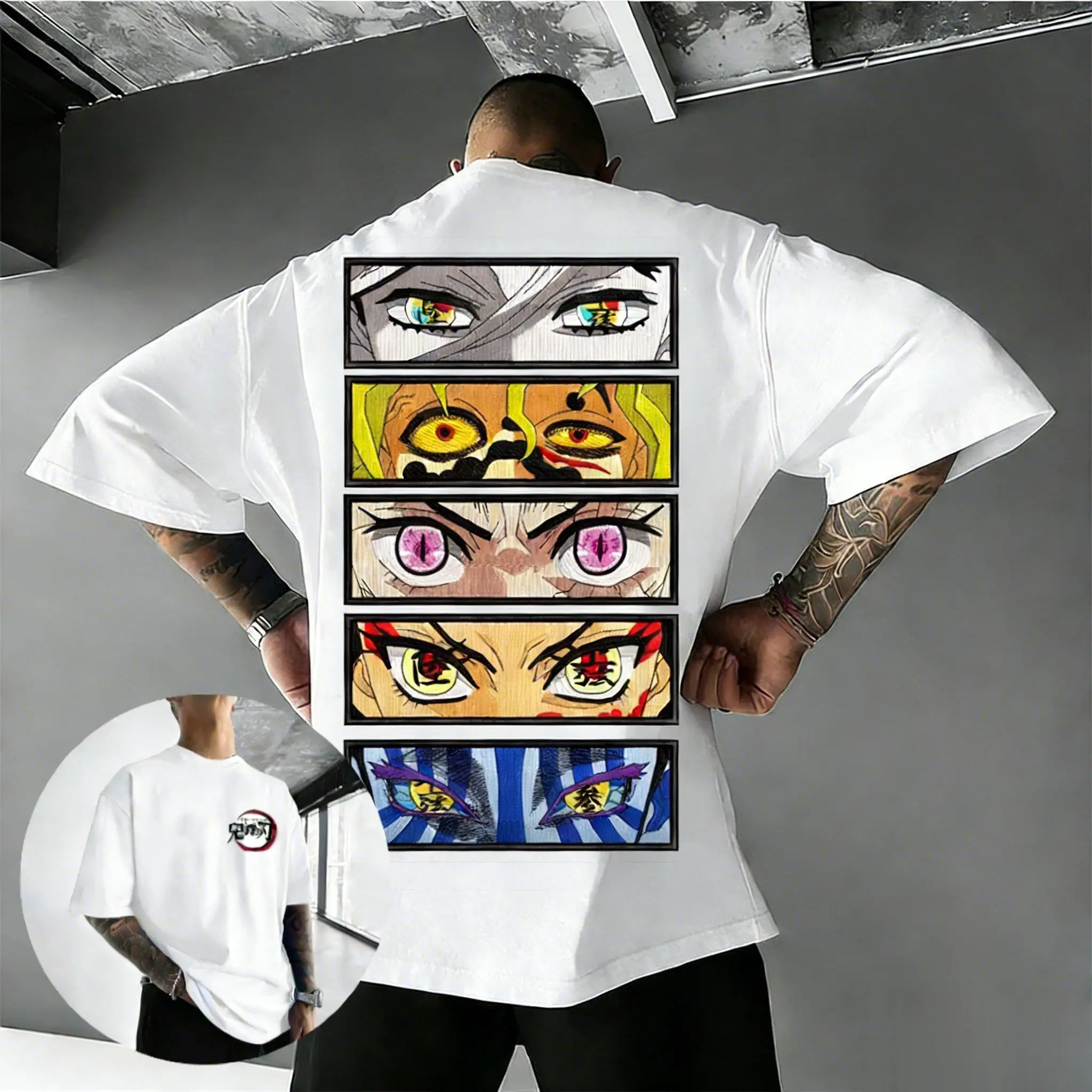 

Anime Demon Slayer Oversized Vintage Cartoon T-Shirt Men Women 2026 Summer Graphic Print Short Sleeve Casual Streetwear Tops