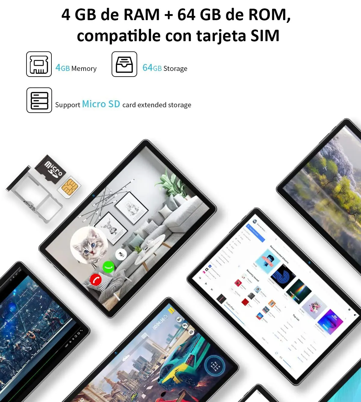 BMAX-Tableta I10 Pro de 10,1 pulgadas, dispositivo con Android 11, llamadas telefónicas, 1920x1200, T310, ocho núcleos, 4GB de RAM, 64GB de ROM, red 4G, Puerto tipo C