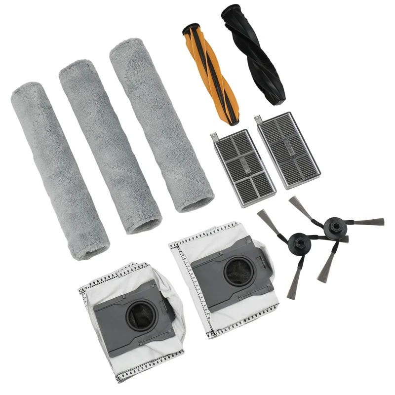 TCF-Per Dreame Aqua10 Ultra RAK70 Kit di pulizia, panno per scopa, spazzola laterale, spazzola a rullo, spazzola principale, filtro, filtro HEPA