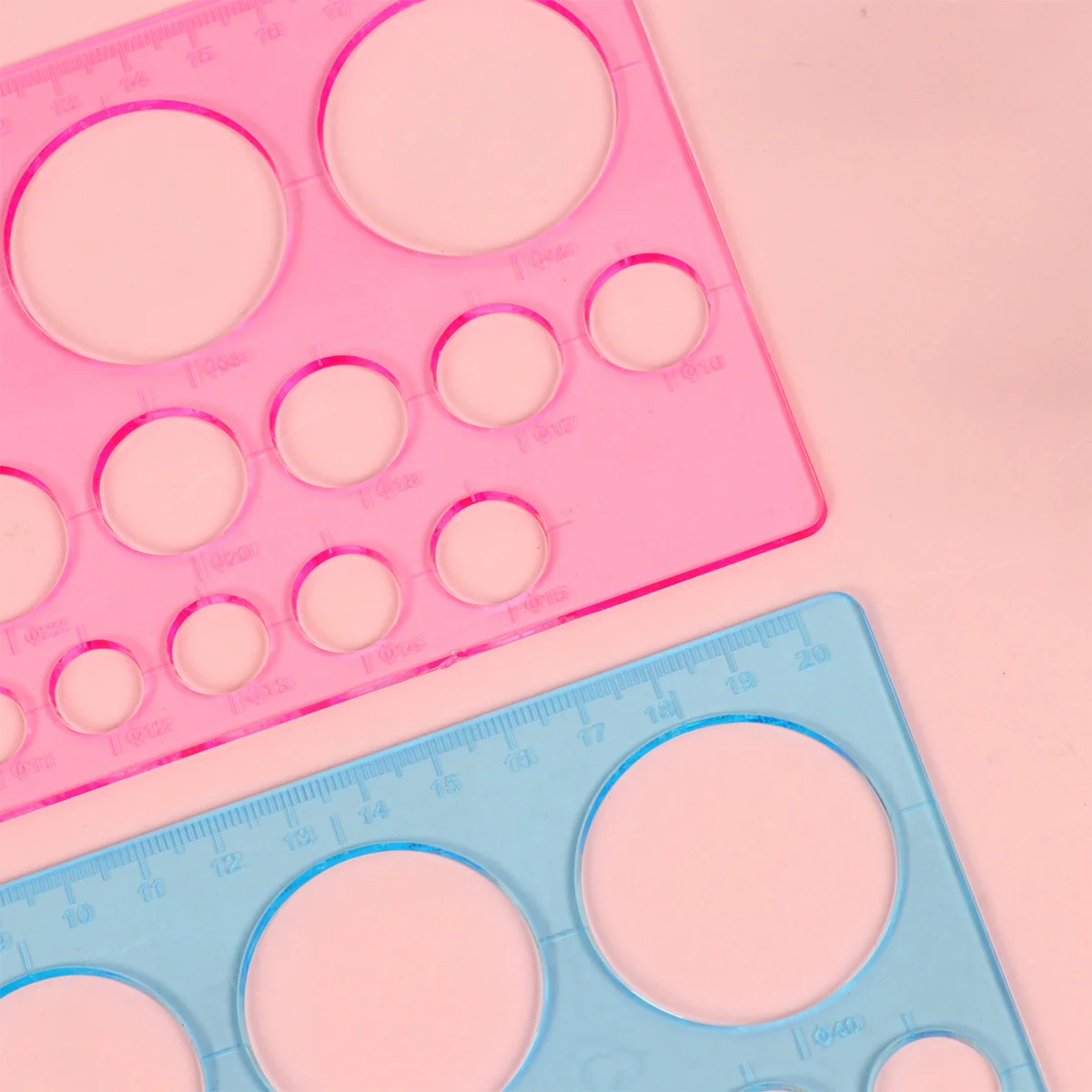 Strumento di misurazione della precisione in plastica trasparente da 8 pezzi, scala trasparente, righello dritto creativo per studenti dell'ufficio scolastico