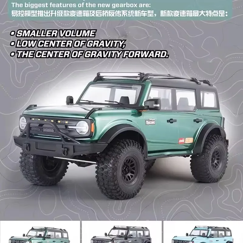 YYK RC Cars YK4083 Simulación 1/8 Liema Vehículo todoterreno eléctrico RC Puente de puerta 4WD Vehículo todoterreno de escalada de alta y baja velocidad