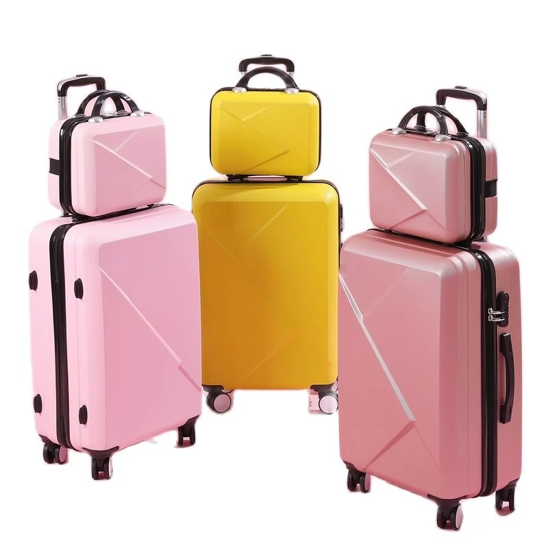 Travel Suitcase ABS+PC Suitcase 20\'\'24\'28\' Inch Rolling Luggage Travel Suitcase On Wheels Carry On Cabin Trolley Luggage Bag