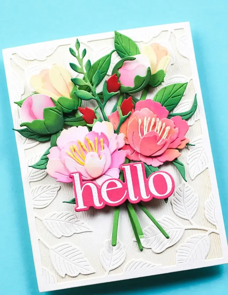 

Piggy Craft metal cutting dies cut die mold Flower Leaf Series Scrapbook paper craft die cuts Card making tools stencils dies