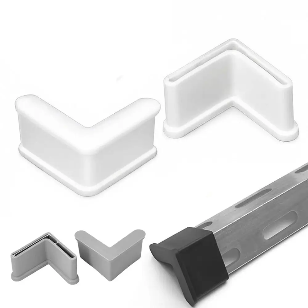4/8/12PCS Angle Steel End Caps Corner Protector Caps Plastic L-Shaped Foot Cover Bed Frame Feet Caps Rounded Edges Waterproof